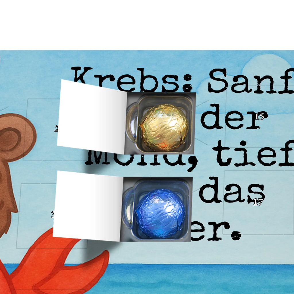 Chocolate advent calendar Cancer Astrology Design constellations, birthdays, astrology, date of birth, month of birth