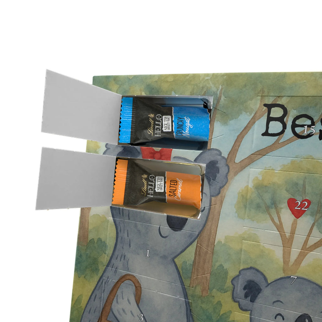 Chocolate advent calendar Koala family with two kids Design Father's Day, Mother's Day, favourite family, family time, koala family, best family, koala bear, family life