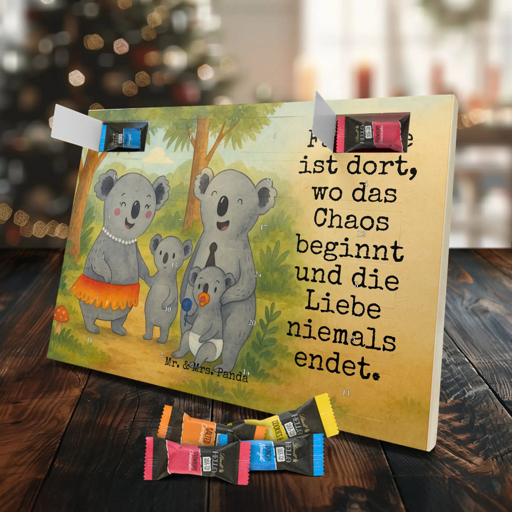 Chocolate advent calendar Koala Family Design Father's Day, Mother's Day, siblings, family life, children