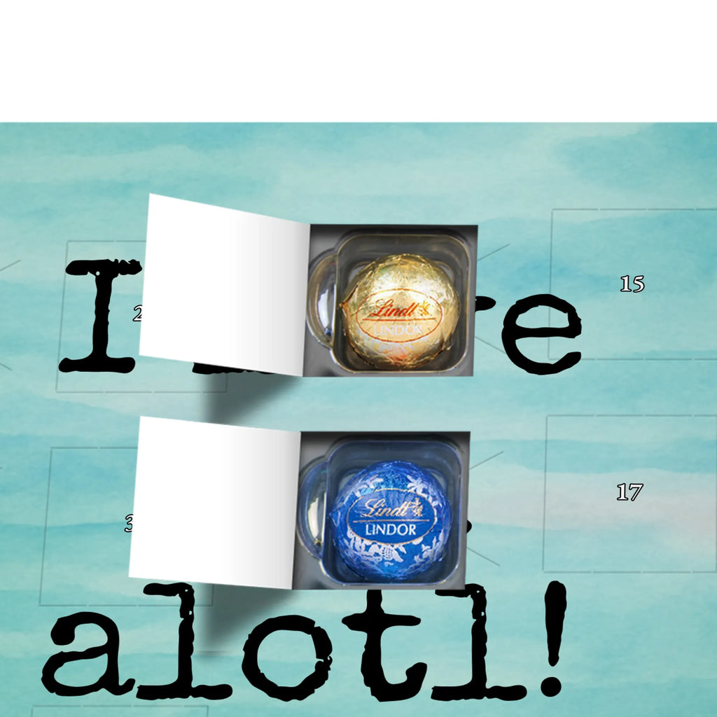 Chocolate advent calendar axolotl Love Design Loving, Two, Together, Marriage, Proposal of marriage, Love gift, gift for her, gift for him, anniversary gift, Valentine&#39;s Day Gift for Women Love Gift Anniversary Wedding Anniversary Party Favor Gift for Girlfriend Gift for Partner Boyfriend Gift Token of Love for Men for Husband