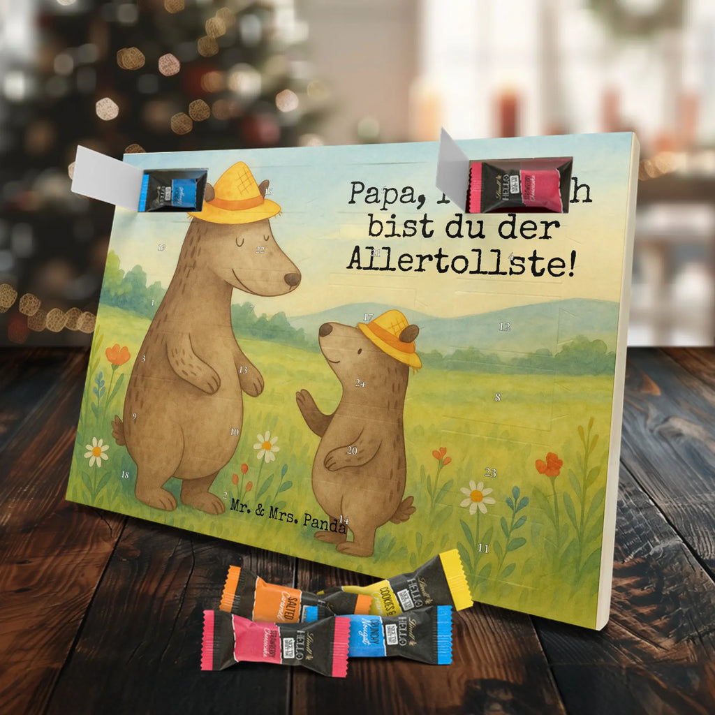 Chocolate advent calendar Bears with hats Design Father's Day, Mother's Day, father, role model, son, sons, children, favourite person, father-son, child, father's day