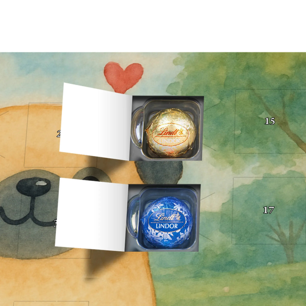 Chocolate advent calendar Pug Design dog breed, mutt, hound, woof, dog mama, love dogs, love for dogs, dog decorative items, bag with dog print, funny gifts for dog owners, what do you give a dog lover, Christmas gifts for dogs, gifts for dogs, dog sayings, dog love, Pug