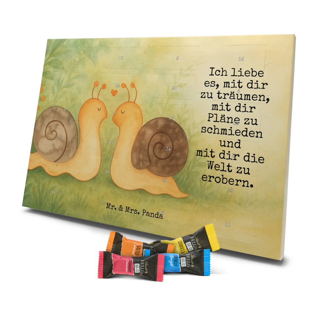 Chocolate advent calendar Snails in love Design Loving, Two, Together, Marriage, Proposal of marriage, Love gift, gift for her, gift for him, anniversary gift