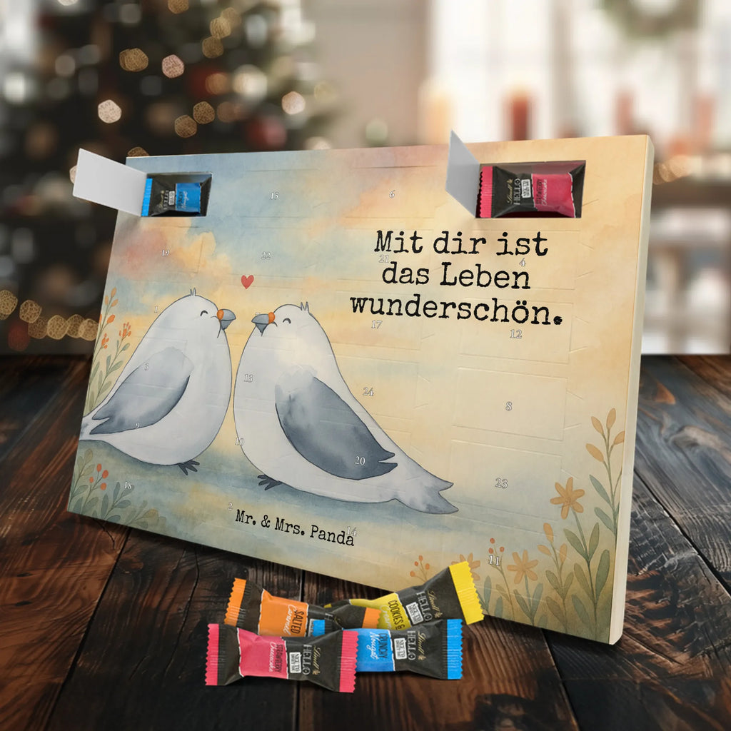 Chocolate advent calendar Turtledoves in love Design Loving, Two, Together, Marriage, Proposal of marriage, Love gift, gift for her, gift for him, anniversary gift, Turtle doves, Gift Friend, Married, Gift Wedding, Doves, Gift Girlfriend, In love, Wedding anniversary, Engaged, Anniversary, Girlfriend, Turtledove, Proof of love, Friend