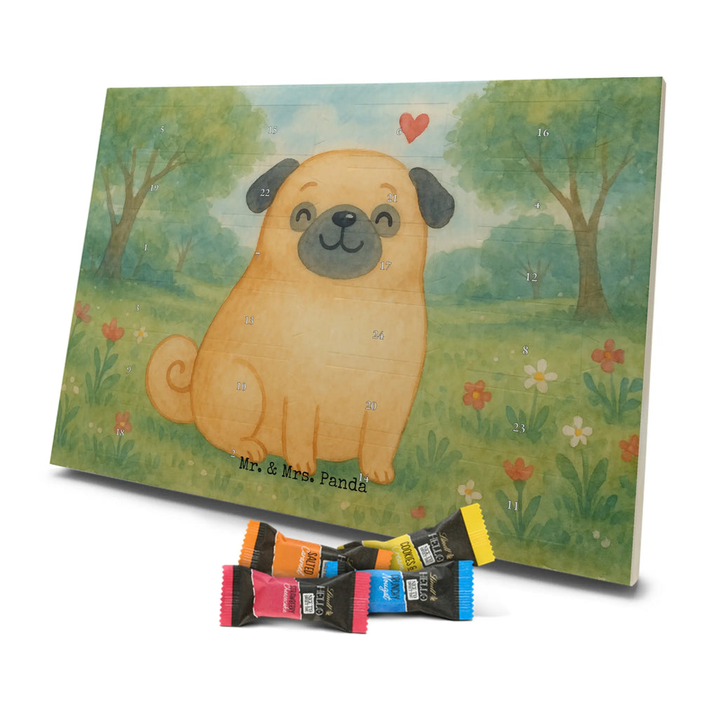 Chocolate advent calendar Pug Design dog breed, mutt, hound, woof, dog mama, love dogs, love for dogs, dog decorative items, bag with dog print, funny gifts for dog owners, what do you give a dog lover, Christmas gifts for dogs, gifts for dogs, dog sayings, dog love, Pug