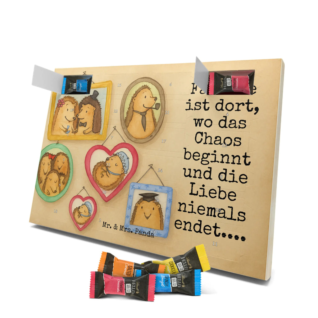 Chocolate advent calendar Hedgehog family Design Father's Day, Mother's Day, hedgehogs, mum, pictures, solidarity