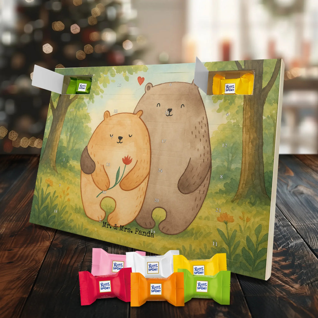 Chocolate advent calendar Bears in love Design Loving, Two, Together, Marriage, Proposal of marriage, Love gift, gift for her, gift for him, anniversary gift, Girlfriend, Engaged, Boyfriend, Gift Wedding, Gift Friend, Anniversary, In love, Wedding anniversary, Married, Gift Girlfriend, Bears, Proof of love