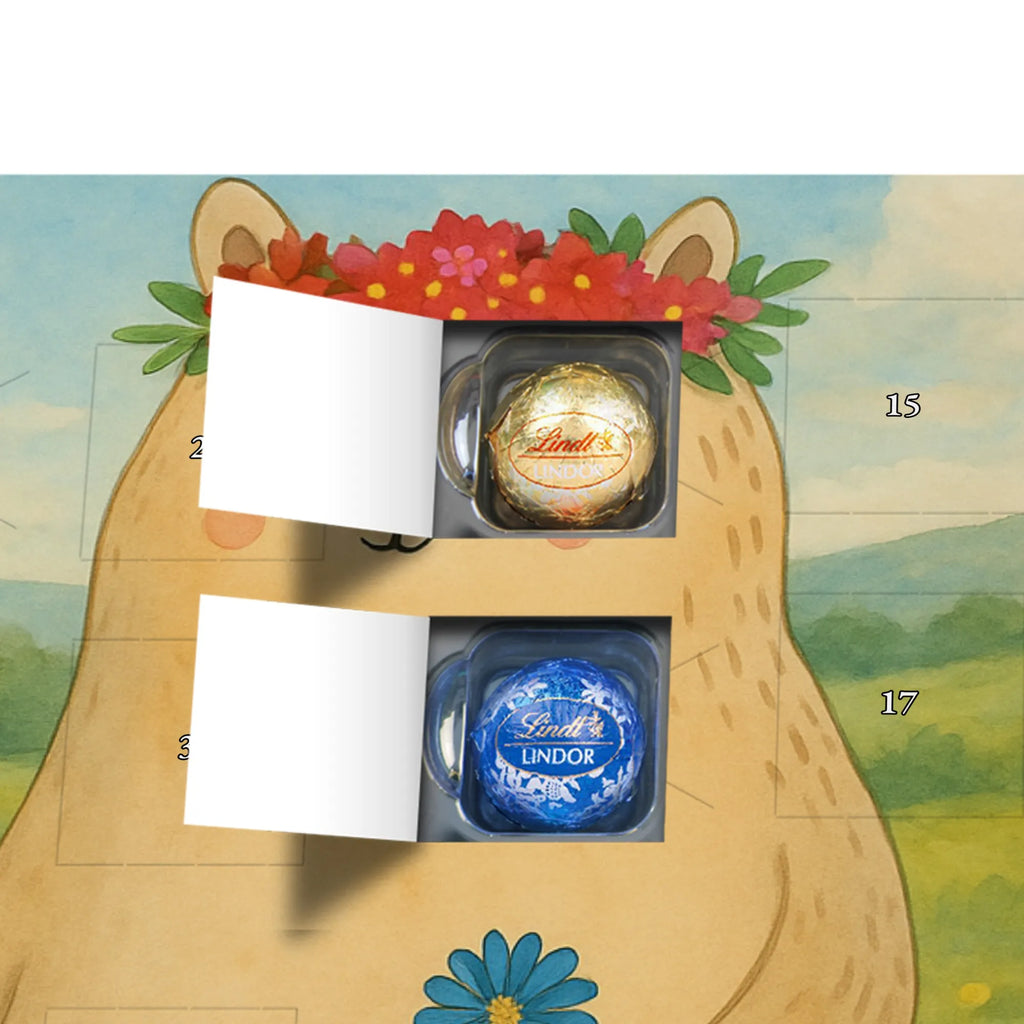 Chocolate advent calendar Bears with flower crown Design Father's Day, Mother's Day, favorite person, gift mommy. mother's day, daughter, daughters, best mommy, world best mommy, bears, favorite mommy, children, role model, child