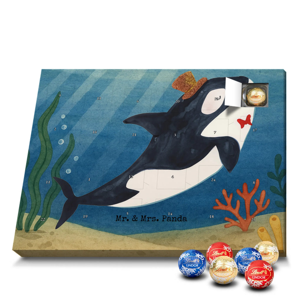 Chocolate advent calendar orca cylinder Design gift ideas, vacation, Seafood, aquatic animals, ocean, shells, corals, reef, whale, narwhal, sea urchin, lobster, platypus, manatee, crocodile, shrimp, gifts for seafood lovers, water world, underwater animals, underwater world, deep sea, seafood fans, seafood decoration, seafood posters, celebration, birthday, feast, confetti, congratulations