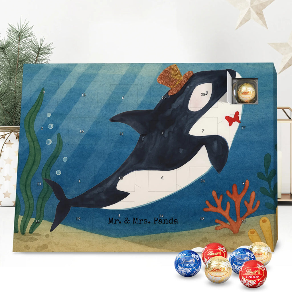Chocolate advent calendar orca cylinder Design gift ideas, vacation, Seafood, aquatic animals, ocean, shells, corals, reef, whale, narwhal, sea urchin, lobster, platypus, manatee, crocodile, shrimp, gifts for seafood lovers, water world, underwater animals, underwater world, deep sea, seafood fans, seafood decoration, seafood posters, celebration, birthday, feast, confetti, congratulations