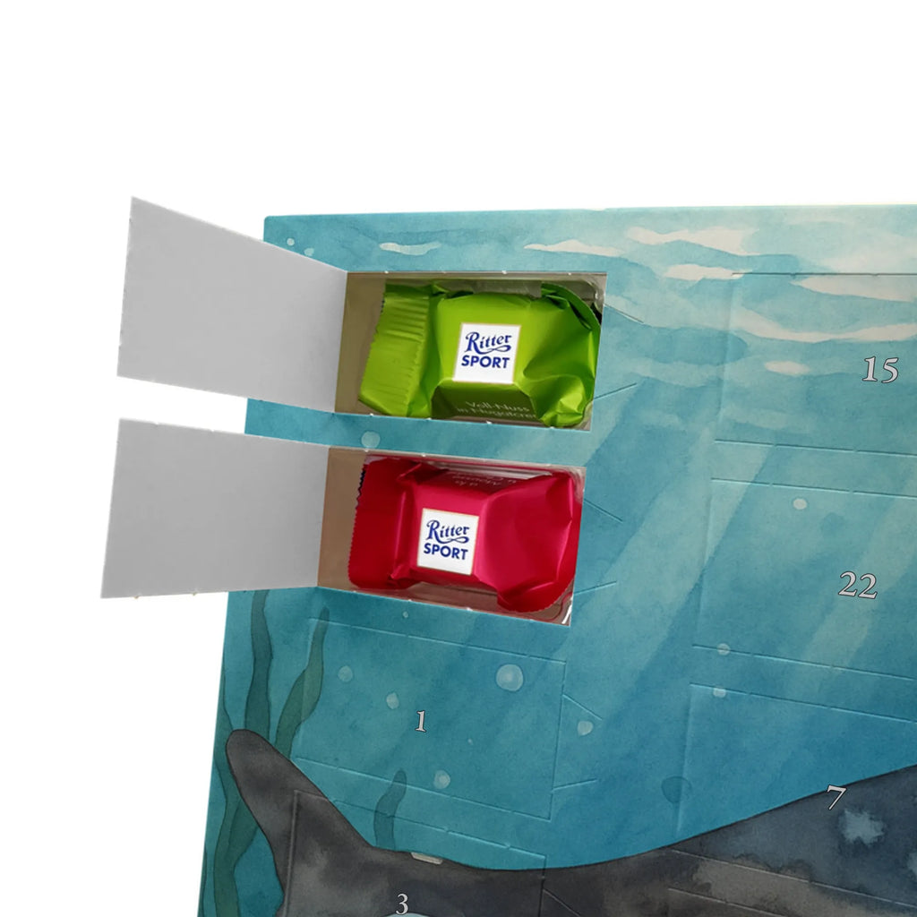 Chocolate advent calendar Orca Design gift ideas, vacation, Seafood, aquatic animals, ocean, shells, corals, reef, whale, narwhal, sea urchin, lobster, platypus, manatee, crocodile, shrimp, gifts for seafood lovers, water world, underwater animals, underwater world, deep sea, seafood fans, seafood decoration, seafood posters, killer whale, self-love, work, new start, opportunities