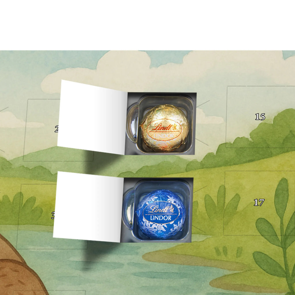 Chocolate advent calendar otter child Design animal lover, marten, sea otter, European otter, water mammal, aquatic animal, baby otter, predator, water, otter gifts, gift ideas for animal lovers, animal, mammal, water animal, gifts for people in love, Otter Sea Otter Lake Otter