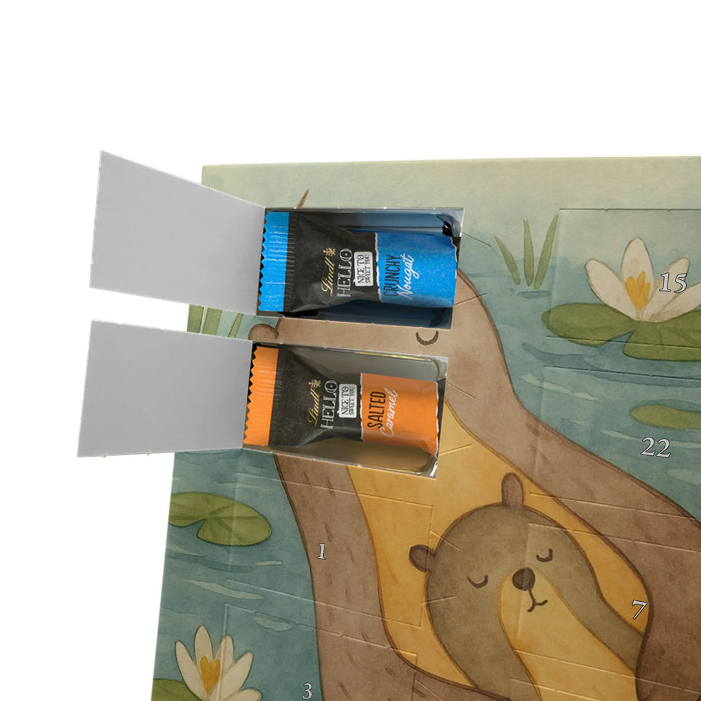Chocolate advent calendar otter child Design animal lover, marten, sea otter, European otter, water mammal, aquatic animal, baby otter, predator, water, otter gifts, gift ideas for animal lovers, animal, mammal, water animal, gifts for people in love, Otter Sea Otter Lake Otter