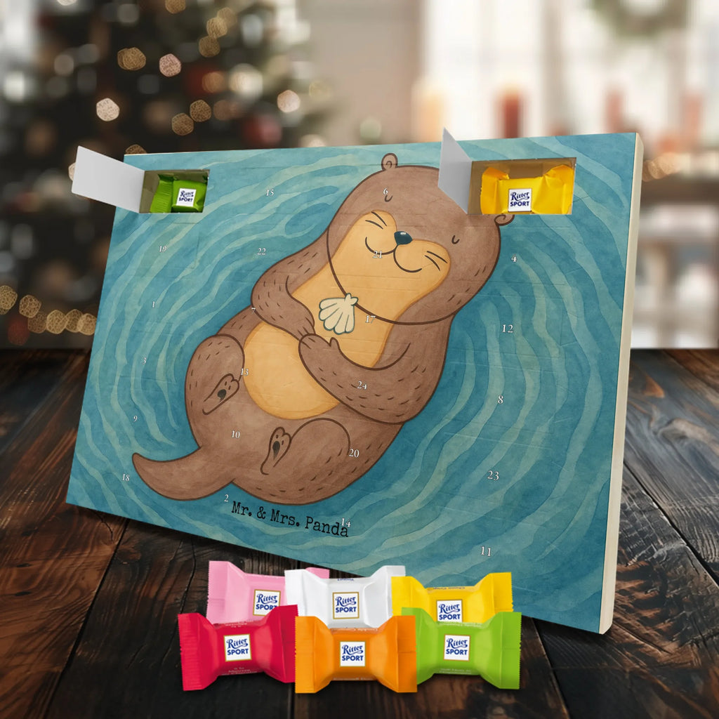 Chocolate advent calendar otter shell Design animal lover, marten, sea otter, European otter, water mammal, aquatic animal, baby otter, predator, water, otter gifts, gift ideas for animal lovers, animal, mammal, water animal, gifts for people in love, daydreaming, otter love, dreaming, brooding