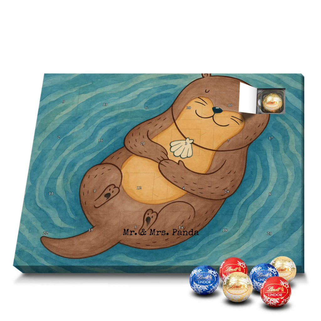 Chocolate advent calendar otter shell Design animal lover, marten, sea otter, European otter, water mammal, aquatic animal, baby otter, predator, water, otter gifts, gift ideas for animal lovers, animal, mammal, water animal, gifts for people in love, daydreaming, otter love, dreaming, brooding