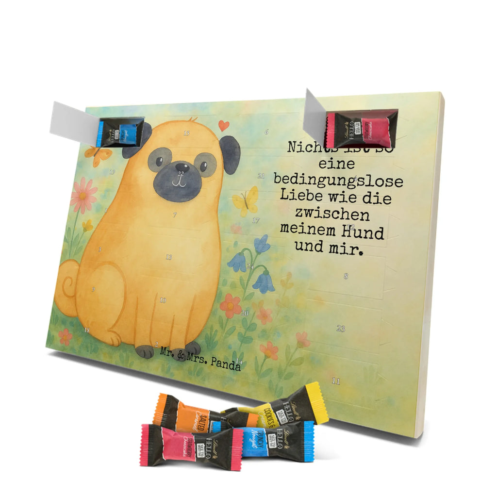 Chocolate advent calendar Pug Design dog breed, mutt, hound, woof, dog mama, love dogs, love for dogs, dog decorative items, bag with dog print, funny gifts for dog owners, what do you give a dog lover, Christmas gifts for dogs, gifts for dogs, dog sayings, dog love, Pug