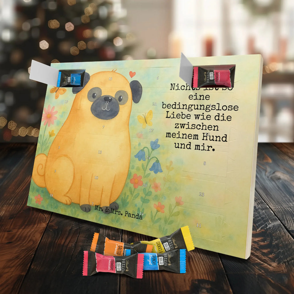 Chocolate advent calendar Pug Design dog breed, mutt, hound, woof, dog mama, love dogs, love for dogs, dog decorative items, bag with dog print, funny gifts for dog owners, what do you give a dog lover, Christmas gifts for dogs, gifts for dogs, dog sayings, dog love, Pug