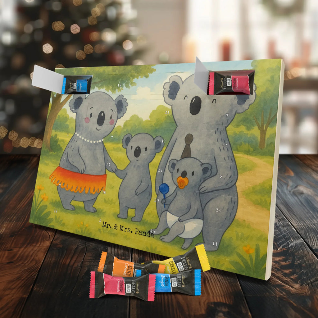 Chocolate advent calendar Koala Family Design Father's Day, Mother's Day, siblings, family life, children