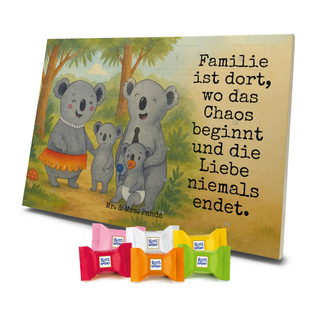 Chocolate advent calendar Koala Family Design Father's Day, Mother's Day, siblings, family life, children
