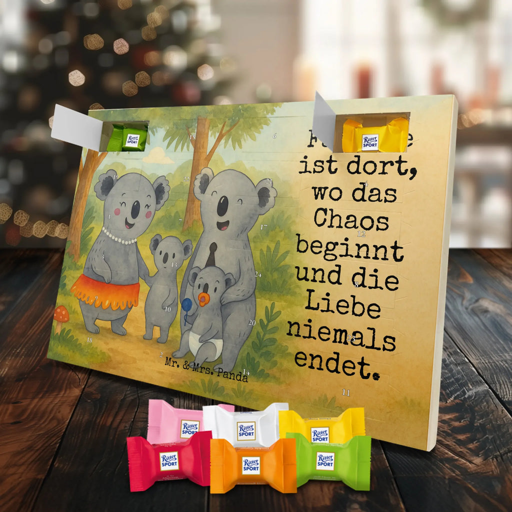 Chocolate advent calendar Koala Family Design Father's Day, Mother's Day, siblings, family life, children