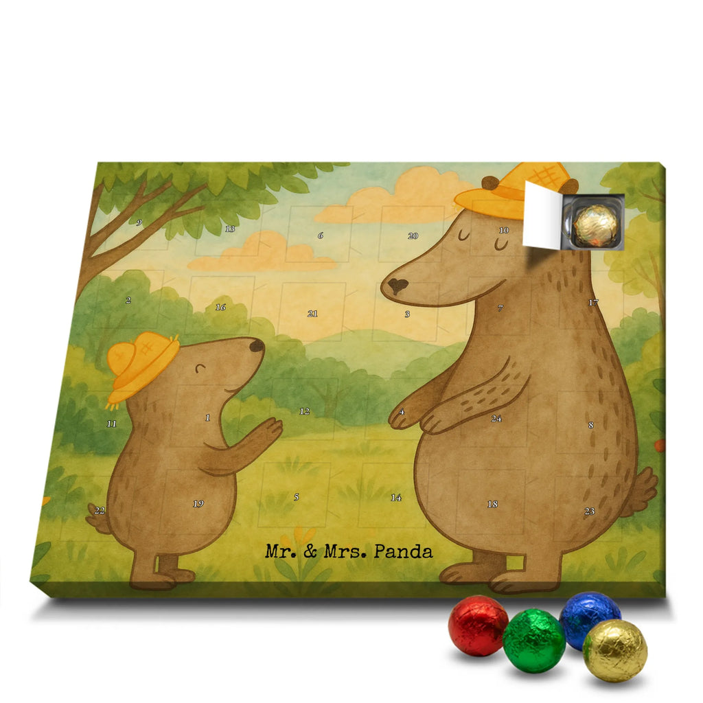 Chocolate advent calendar Bears with hats Design Father's Day, Mother's Day, father, role model, son, sons, children, favourite person, father-son, child, father's day
