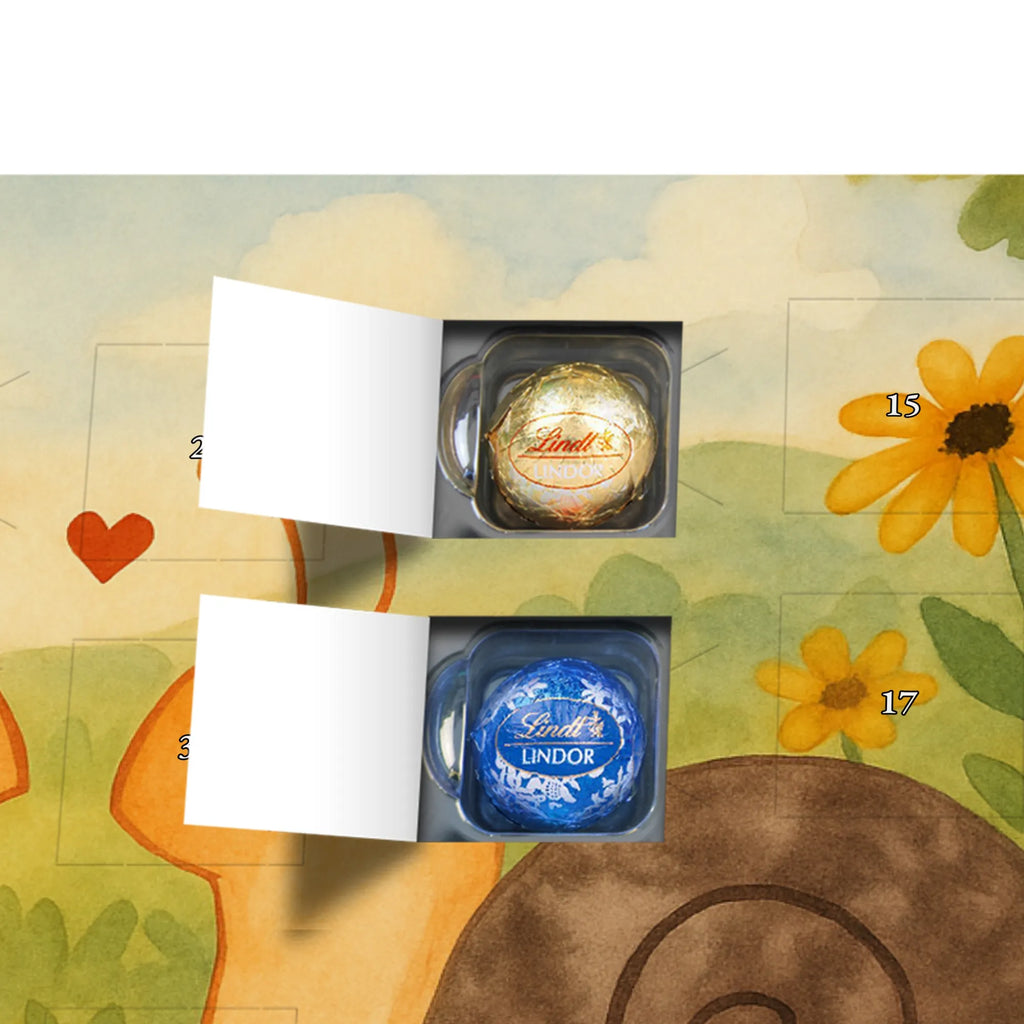 Chocolate advent calendar Snails in love Design Loving, Two, Together, Marriage, Proposal of marriage, Love gift, gift for her, gift for him, anniversary gift