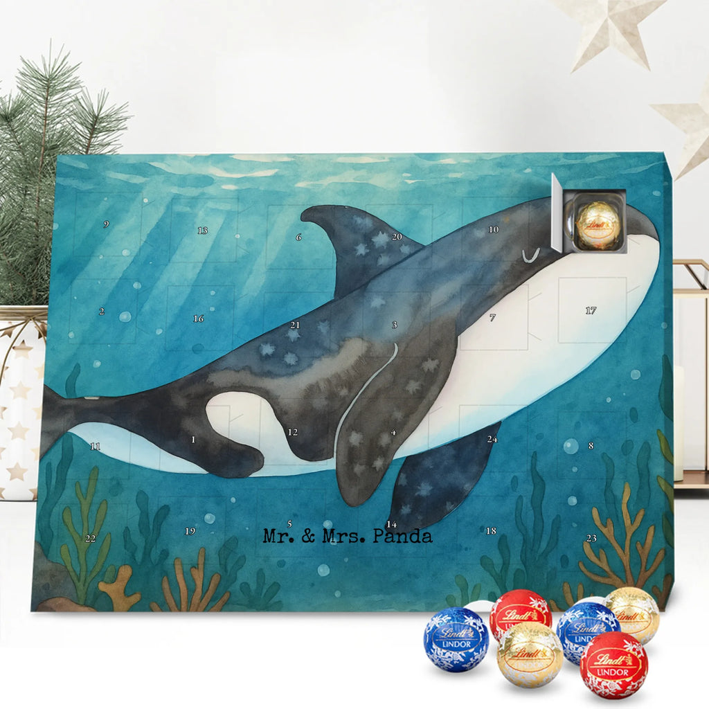 Chocolate advent calendar Orca Design gift ideas, vacation, Seafood, aquatic animals, ocean, shells, corals, reef, whale, narwhal, sea urchin, lobster, platypus, manatee, crocodile, shrimp, gifts for seafood lovers, water world, underwater animals, underwater world, deep sea, seafood fans, seafood decoration, seafood posters, killer whale, self-love, work, new start, opportunities