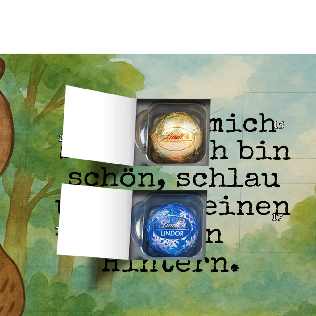 Chocolate advent calendar otter Bunch of flowers Design animal lover, marten, sea otter, European otter, water mammal, aquatic animal, baby otter, predator, water, otter gifts, gift ideas for animal lovers, animal, mammal, water animal, gifts for people in love, Otter Sea Otter Lake Otter