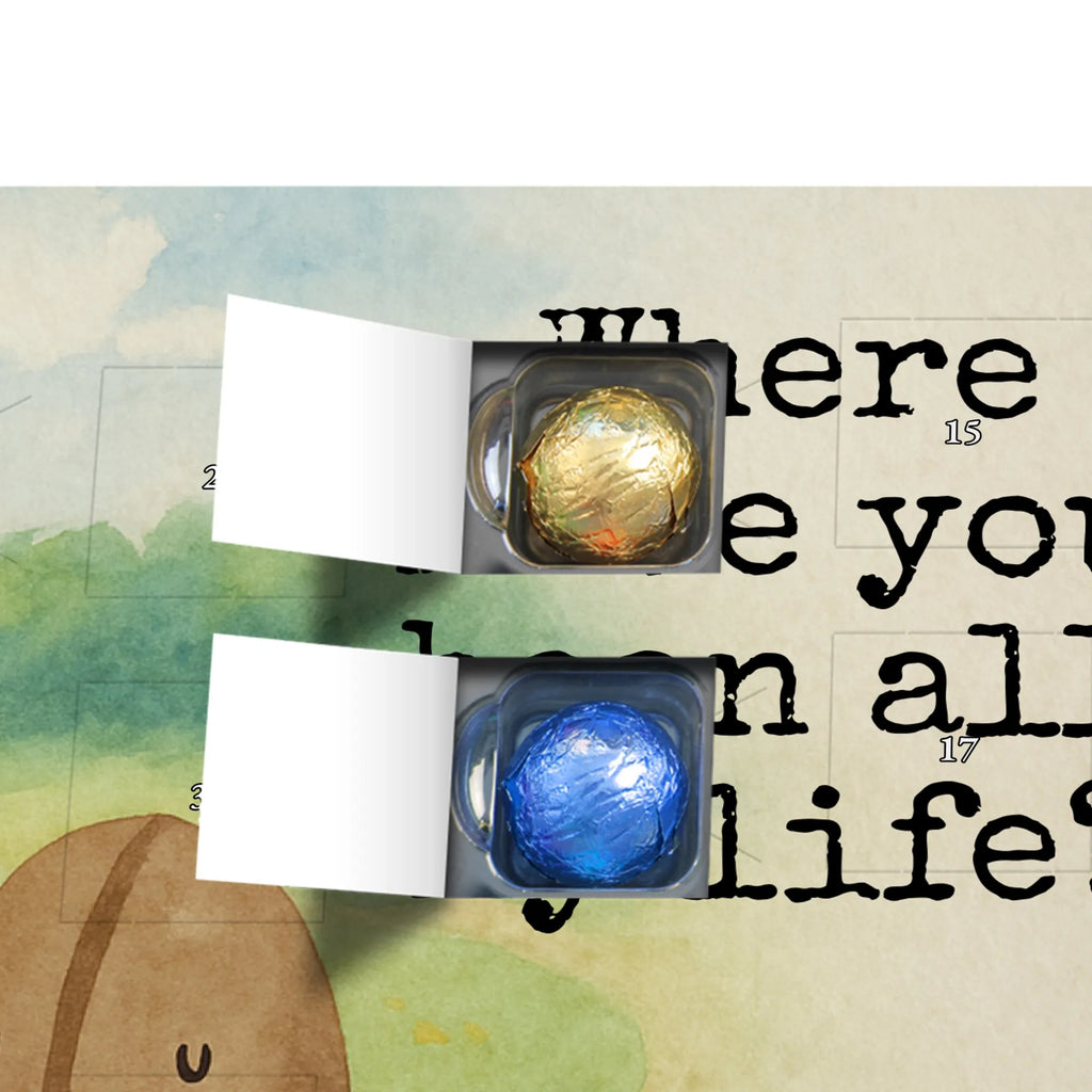 Chocolate advent calendar Coffee Bean Design card, gift ideas, gifts, small animals, cute, cute animal motives, hand drawn, funny sayings, good mood, special gifts, animal lover, satisfaction, pleasure, coffee bean