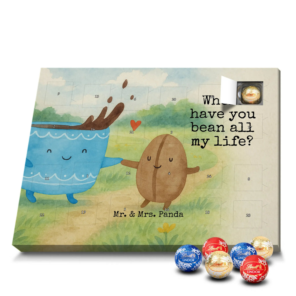 Chocolate advent calendar Coffee Bean Design card, gift ideas, gifts, small animals, cute, cute animal motives, hand drawn, funny sayings, good mood, special gifts, animal lover, satisfaction, pleasure, coffee bean