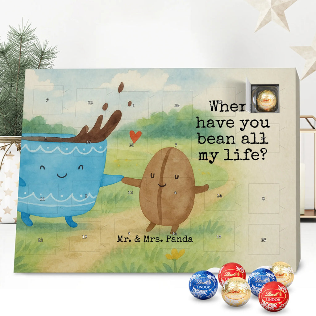 Chocolate advent calendar Coffee Bean Design card, gift ideas, gifts, small animals, cute, cute animal motives, hand drawn, funny sayings, good mood, special gifts, animal lover, satisfaction, pleasure, coffee bean