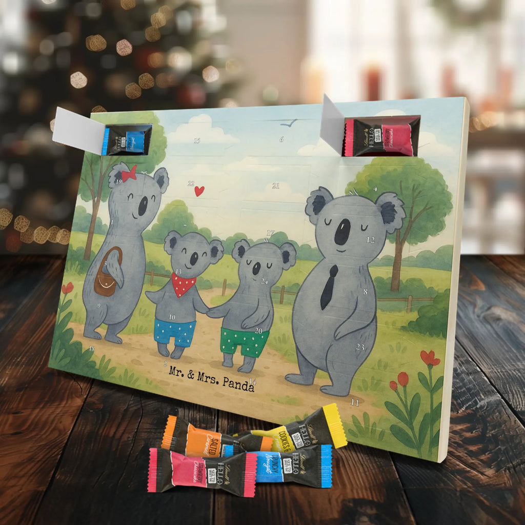 Chocolate advent calendar Koala family with two kids Design Father's Day, Mother's Day, favourite family, family time, koala family, best family, koala bear, family life
