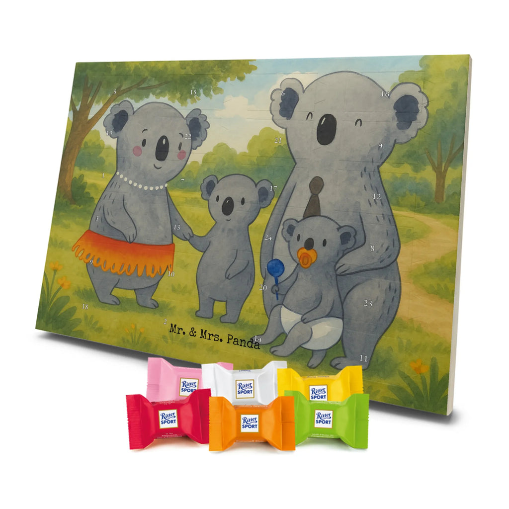 Chocolate advent calendar Koala Family Design Father's Day, Mother's Day, siblings, family life, children