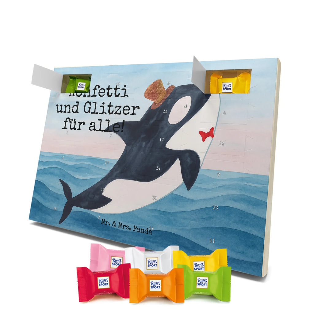 Chocolate advent calendar orca cylinder Design gift ideas, vacation, Seafood, aquatic animals, ocean, shells, corals, reef, whale, narwhal, sea urchin, lobster, platypus, manatee, crocodile, shrimp, gifts for seafood lovers, water world, underwater animals, underwater world, deep sea, seafood fans, seafood decoration, seafood posters, celebration, birthday, feast, confetti, congratulations