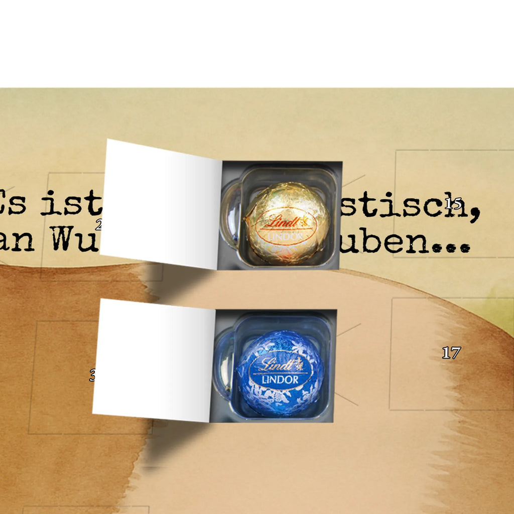 Chocolate advent calendar Guinea pig wisdom Design card, gift ideas, gifts, small animals, cute, cute animal motives, hand drawn, funny sayings, good mood, special gifts, animal lover, wonderland, saying, wisdom, reality, flower child, guinea pig, wonder