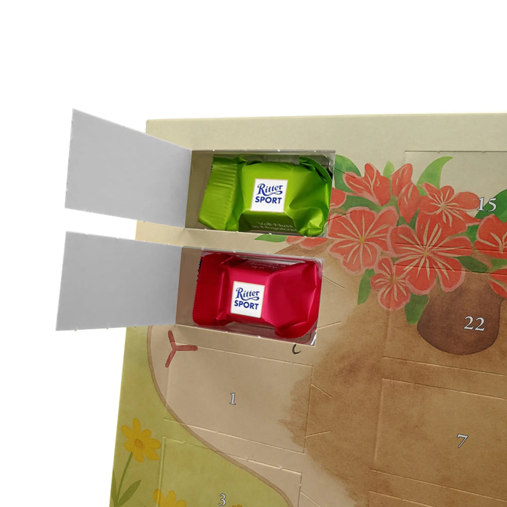 Chocolate advent calendar Guinea pig wisdom Design card, gift ideas, gifts, small animals, cute, cute animal motives, hand drawn, funny sayings, good mood, special gifts, animal lover, wonderland, saying, wisdom, reality, flower child, guinea pig, wonder