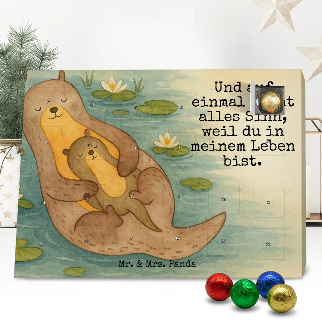 Chocolate advent calendar otter child Design animal lover, marten, sea otter, European otter, water mammal, aquatic animal, baby otter, predator, water, otter gifts, gift ideas for animal lovers, animal, mammal, water animal, gifts for people in love, Otter Sea Otter Lake Otter