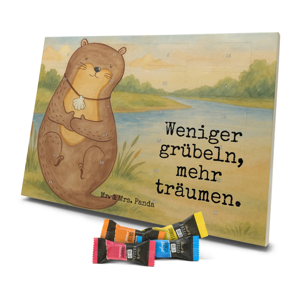 Chocolate advent calendar otter shell Design animal lover, marten, sea otter, European otter, water mammal, aquatic animal, baby otter, predator, water, otter gifts, gift ideas for animal lovers, animal, mammal, water animal, gifts for people in love, daydreaming, otter love, dreaming, brooding