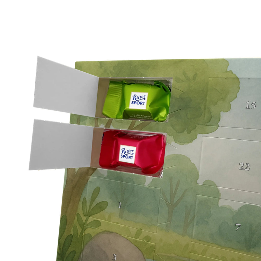 Chocolate advent calendar otter Belly Design animal lover, marten, sea otter, European otter, water mammal, aquatic animal, baby otter, predator, water, otter gifts, gift ideas for animal lovers, animal, mammal, water animal, gifts for people in love, Otter Sea Otter Lake Otter