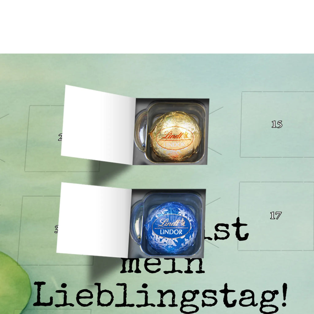 Chocolate advent calendar otter Water Lily Design animal lover, marten, sea otter, European otter, water mammal, aquatic animal, baby otter, predator, water, otter gifts, gift ideas for animal lovers, animal, mammal, water animal, gifts for people in love