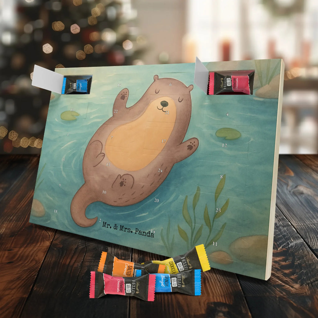 Chocolate advent calendar otter Embrace Design water animal, marten, water, sea otter, predator, baby otter, European otter, animal lover, aquatic animal, water mammal, mammal, animal, gift ideas for animal lovers, gifts for people in love, otter gifts, Otter Sea Otter Lake Otter