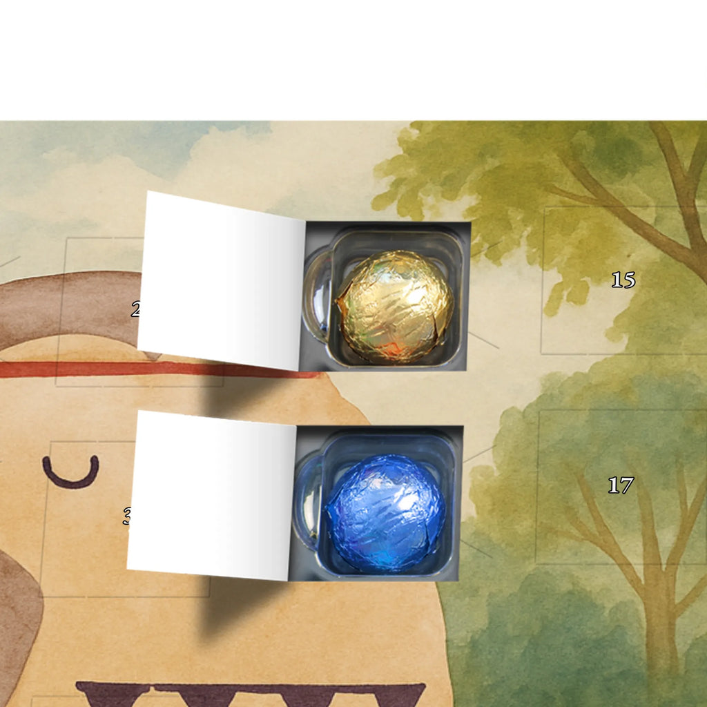 Chocolate advent calendar Owl feather headdress Design gift ideas, birthday present, forest animal, bird, nocturnal, illustrated, romantic gift, owl decor, Beautiful saying, Life is an adventure, Travel saying, Owl decoration, Indian saying, Feather decoration, Decoration