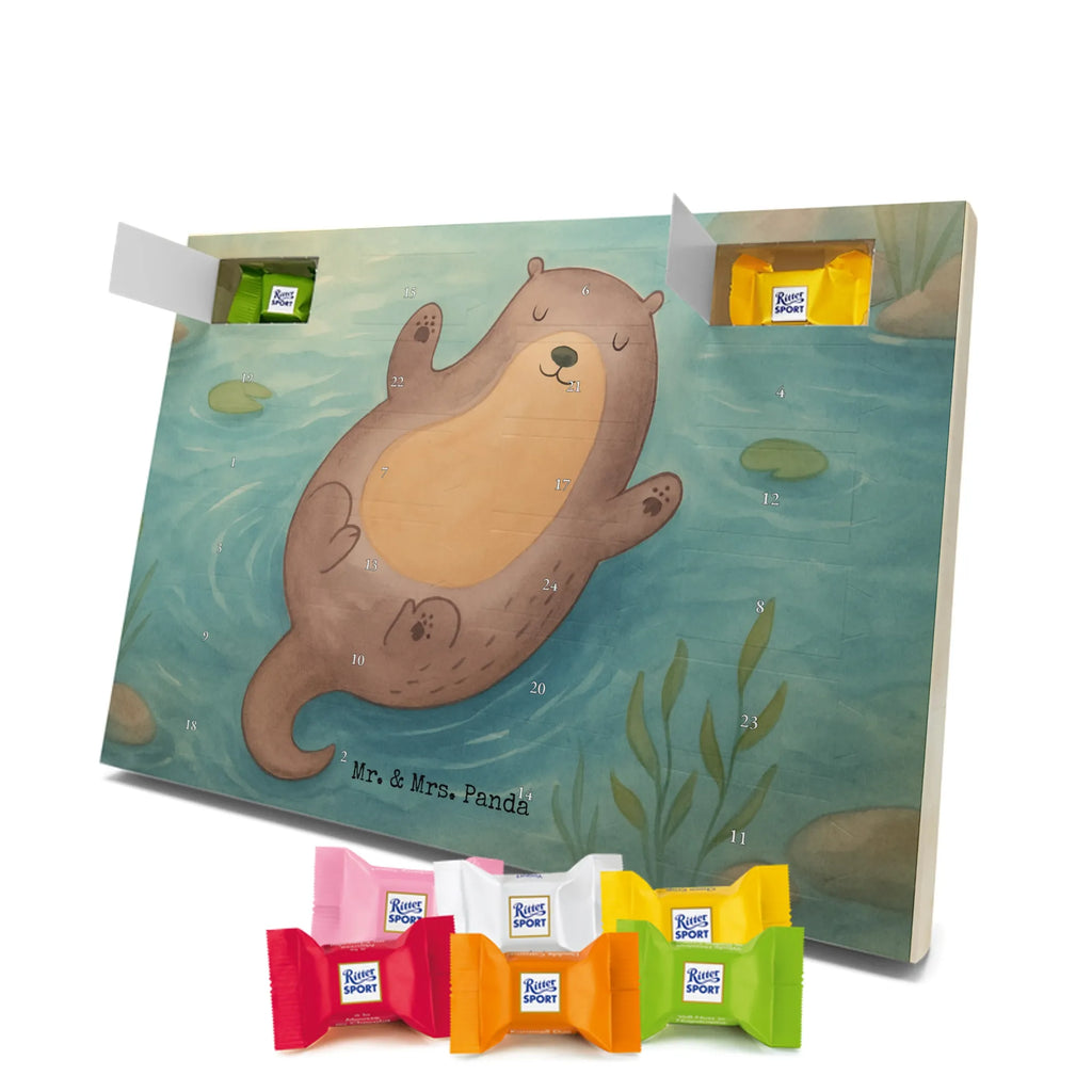 Chocolate advent calendar otter Embrace Design water animal, marten, water, sea otter, predator, baby otter, European otter, animal lover, aquatic animal, water mammal, mammal, animal, gift ideas for animal lovers, gifts for people in love, otter gifts, Otter Sea Otter Lake Otter