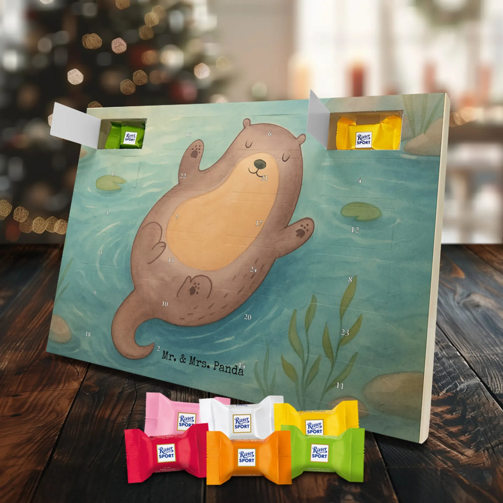 Chocolate advent calendar otter Embrace Design water animal, marten, water, sea otter, predator, baby otter, European otter, animal lover, aquatic animal, water mammal, mammal, animal, gift ideas for animal lovers, gifts for people in love, otter gifts, Otter Sea Otter Lake Otter
