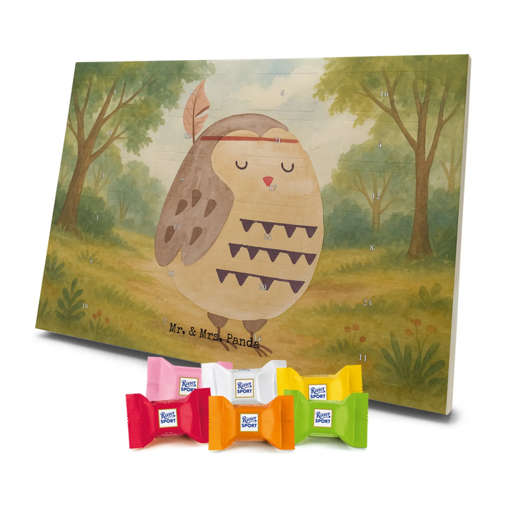 Chocolate advent calendar Owl feather headdress Design gift ideas, birthday present, forest animal, bird, nocturnal, illustrated, romantic gift, owl decor, Beautiful saying, Life is an adventure, Travel saying, Owl decoration, Indian saying, Feather decoration, Decoration