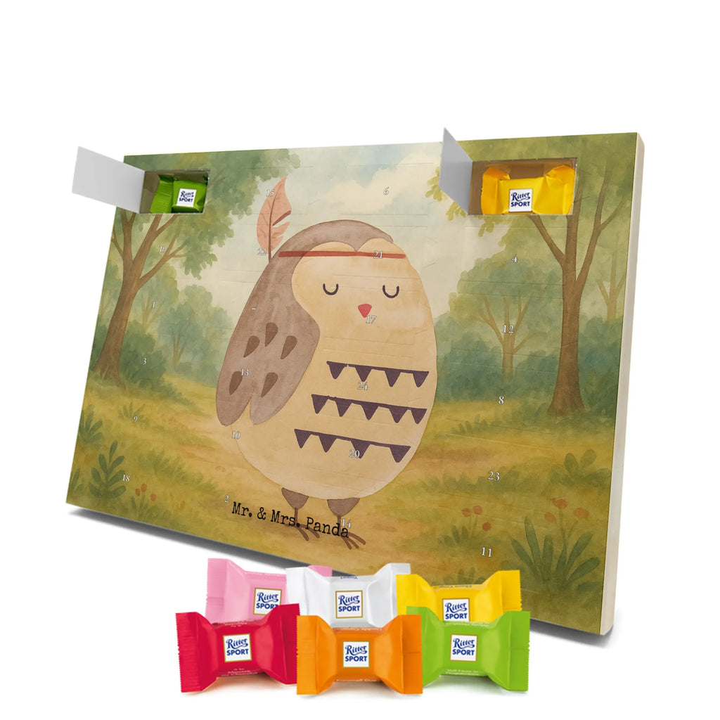 Chocolate advent calendar Owl feather headdress Design gift ideas, birthday present, forest animal, bird, nocturnal, illustrated, romantic gift, owl decor, Beautiful saying, Life is an adventure, Travel saying, Owl decoration, Indian saying, Feather decoration, Decoration