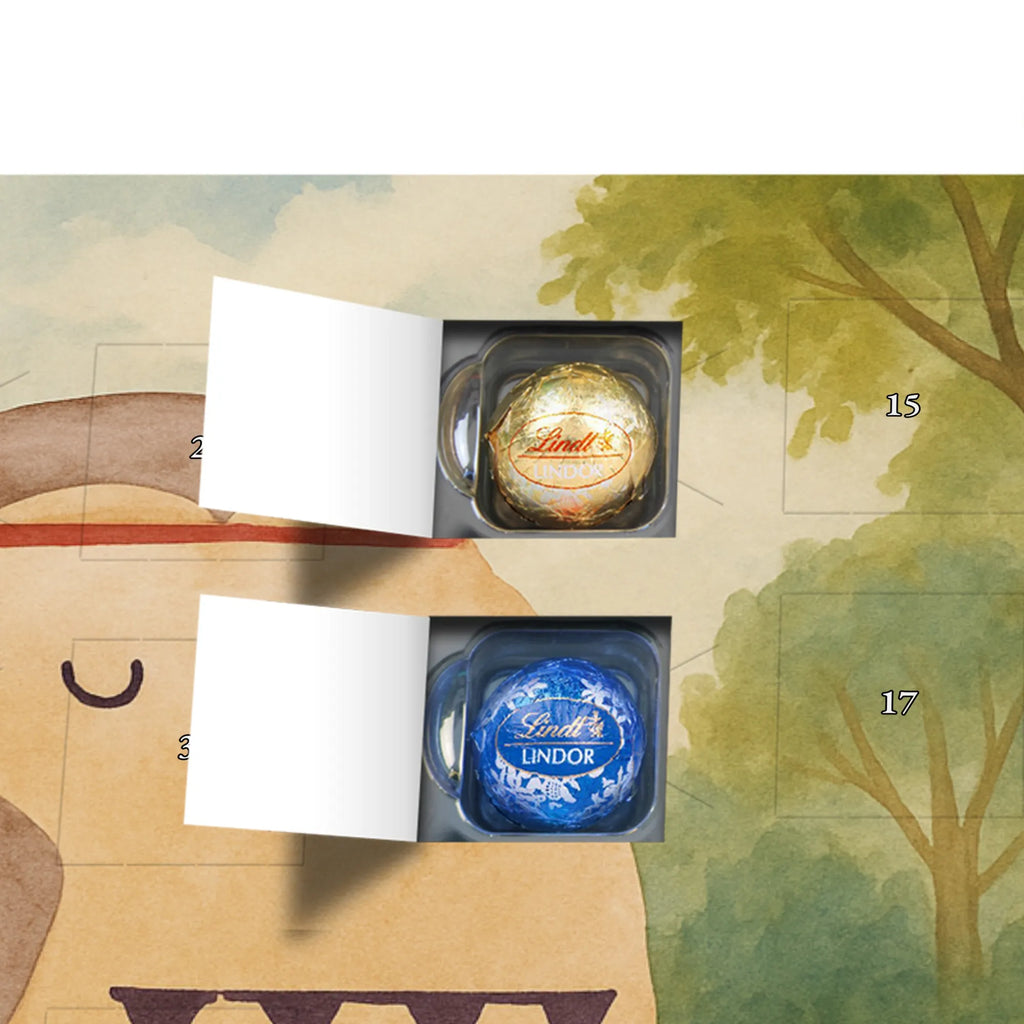 Chocolate advent calendar Owl feather headdress Design gift ideas, birthday present, forest animal, bird, nocturnal, illustrated, romantic gift, owl decor, Beautiful saying, Life is an adventure, Travel saying, Owl decoration, Indian saying, Feather decoration, Decoration