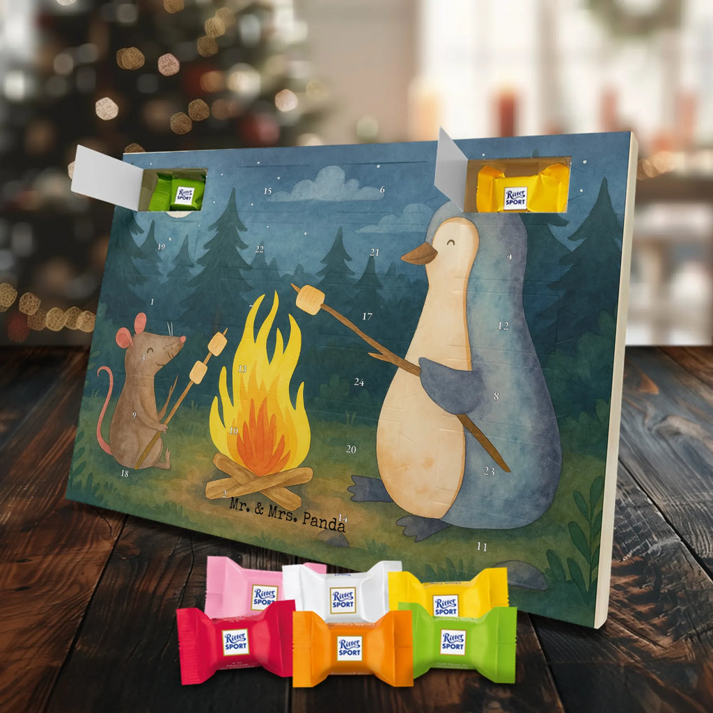 Chocolate advent calendar Penguin campfire Design North Pole, Penguins, campfire, everyday office life, penguins, mouse, life motto, new start, work, life motivation, fire