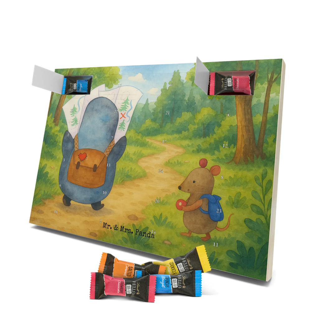 Chocolate advent calendar Penguin & Mouse Hiker Design North Pole, Penguins, adventurer, hiking, adventure, penguins, road trip, excursion