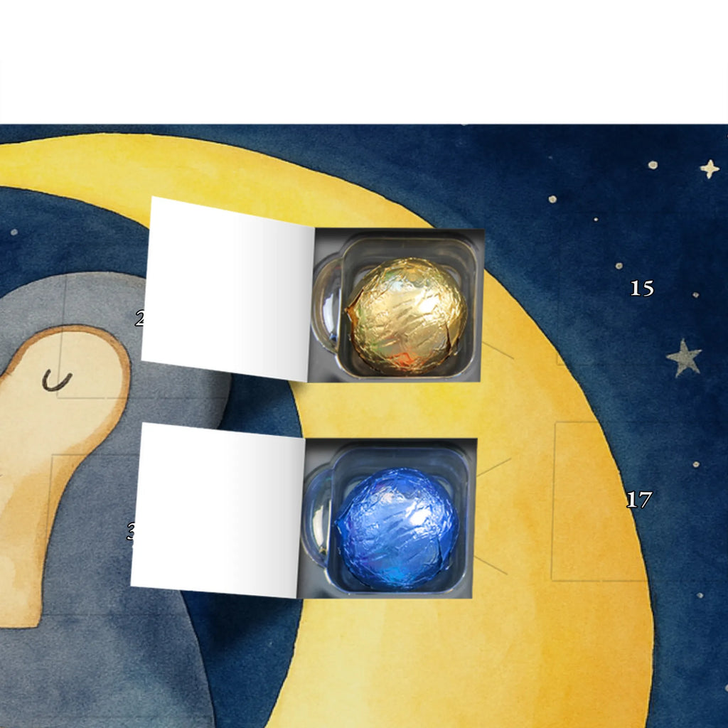 Chocolate advent calendar Penguin moon Design North Pole, Penguins, falling asleep, night's rest, penguins, guest room, bedroom, saying, insomnia, sleep